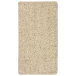 Shaggy-Teppich Creme 80x150 cm Rutschfest