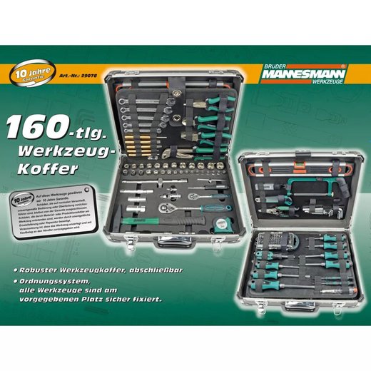 Brder Mannesmann 160-teiliges Werkzeug-Set 29078