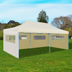 Pop-Up-Partyzelt Faltbar Creme 36 m