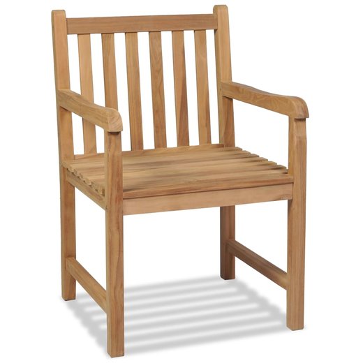 Gartensthle 2 Stk. Massivholz Teak