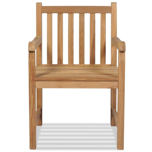 Gartensthle 2 Stk. Massivholz Teak