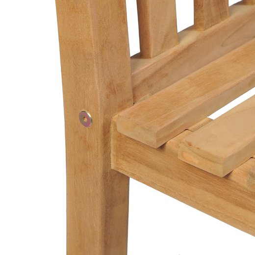 Gartensthle 2 Stk. Massivholz Teak