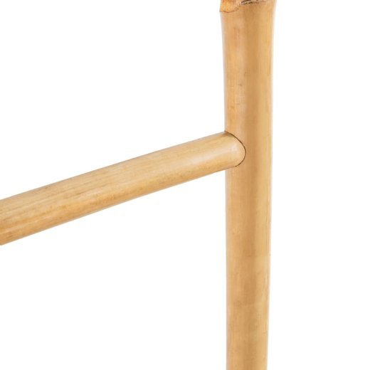 Handtuchleiter mit 5 Sprossen Bambus 150 cm