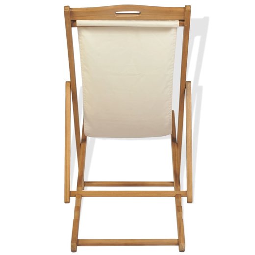 Liegestuhl Teak 5610596 cm Creme