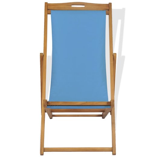 Liegestuhl Teak 5610596 cm Blau