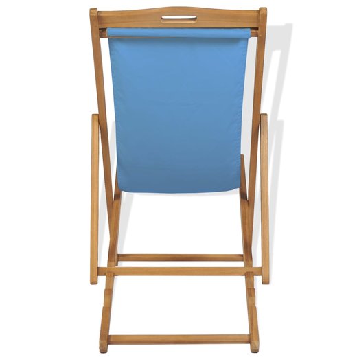 Liegestuhl Teak 5610596 cm Blau