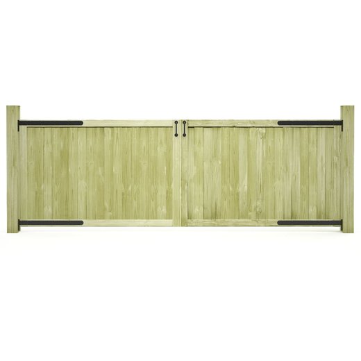 Gartentore 2 Stk. 300 x 100 cm Imprgniertes Kiefernholz