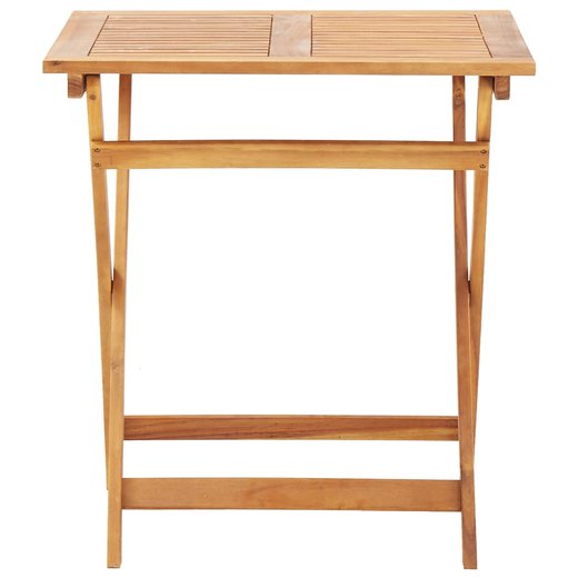 Klappbarer Gartentisch 70 x 70 x 75 cm Massivholz Akazie