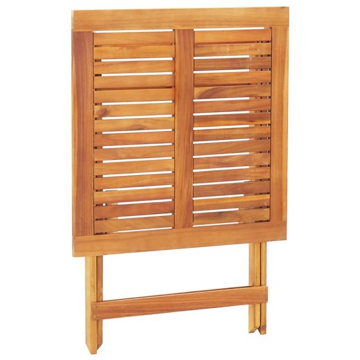 Klappbarer Gartentisch 70 x 70 x 75 cm Massivholz Akazie