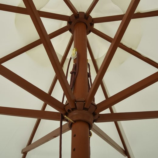 Sonnenschirm mit Holzmast 330 cm Sandwei