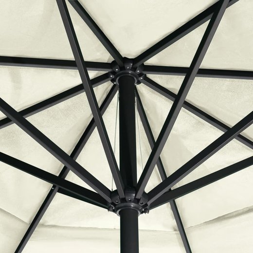 Sonnenschirm mit Aluminium-Mast 600 cm Sandwei