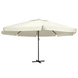 Sonnenschirm mit Aluminium-Mast 600 cm Sandwei�