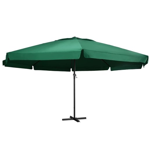Sonnenschirm mit Aluminium-Mast 600 cm Grn
