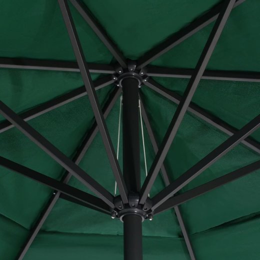 Sonnenschirm mit Aluminium-Mast 600 cm Grn