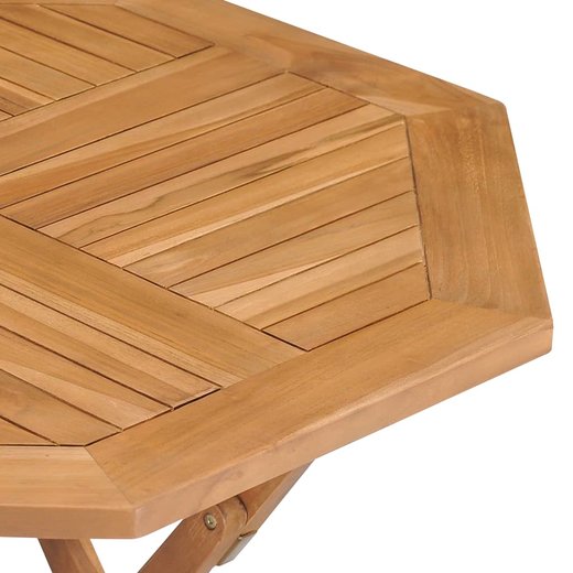 Klappbarer Gartentisch 85x85x76 cm Teak Massivholz