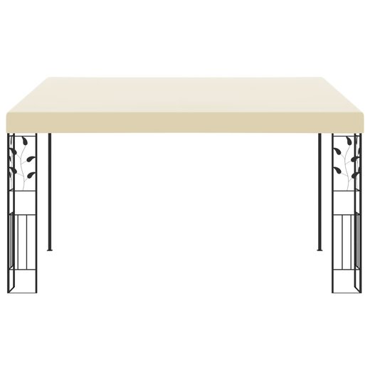 Wand-Pavillon 4x3x2,5 m Cremewei