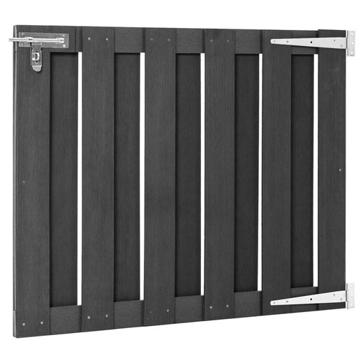 Gartentor WPC 100 x 80 cm Grau