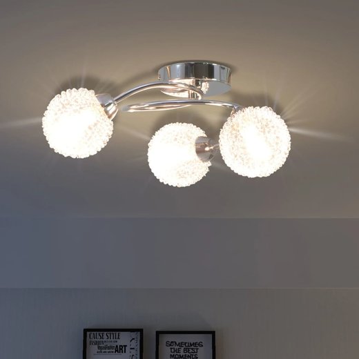 Deckenleuchte mit 3 LED-Glhlampen G9 120 W
