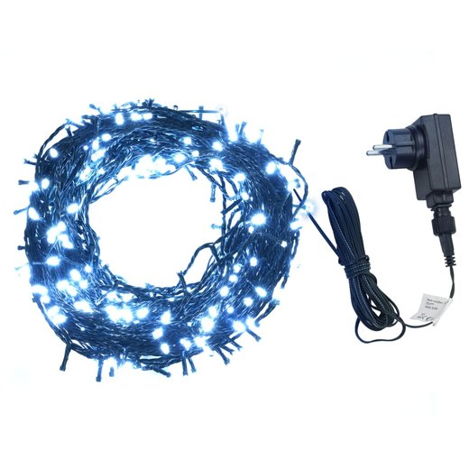 Lichterkette 600 LEDs Indoor und Outdoor IP44 60 m Kaltwei