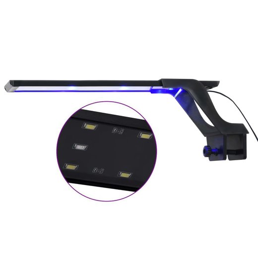 LED-Aquariumleuchte mit Klemme 35-55 cm Blau und Wei