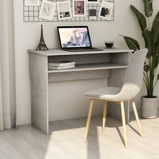 Schreibtisch Betongrau 905074 cm Spanplatte
