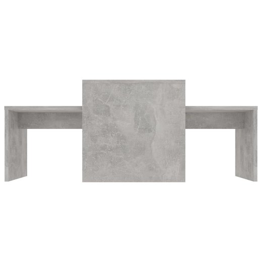 Couchtisch-Set Betongrau 100x48x40 cm Spanplatte