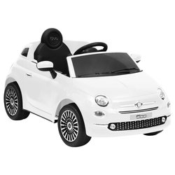 Kinder-Elektroauto Fiat 500 Wei