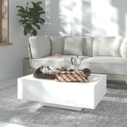 Couchtisch Wei 85x55x31 cm Spanplatte