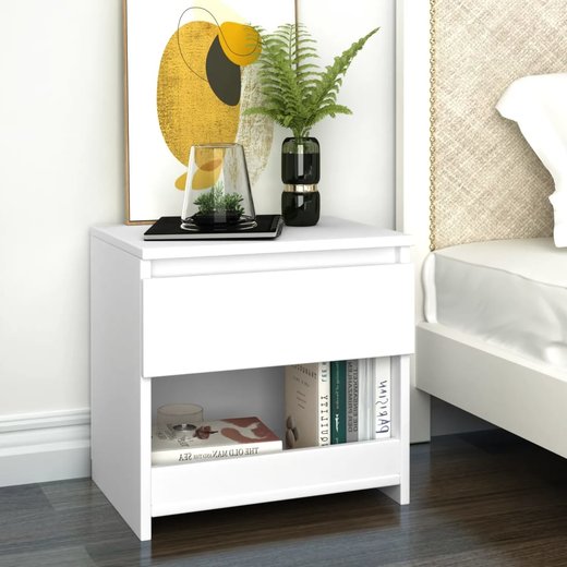 Nachttische 2 Stk. Wei 40x30x39 cm Spanplatte