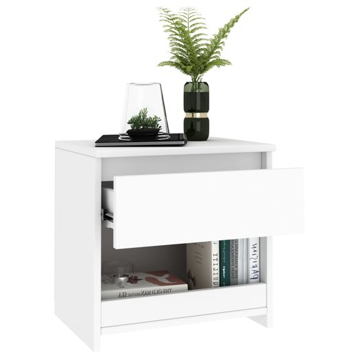Nachttische 2 Stk. Wei 40x30x39 cm Spanplatte