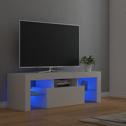 TV-Schrank mit LED-Leuchten Wei 120x35x40 cm