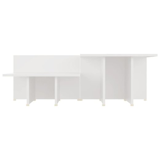 Couchtische 2 Stk. Wei 111,5x50x33 cm Spanplatte