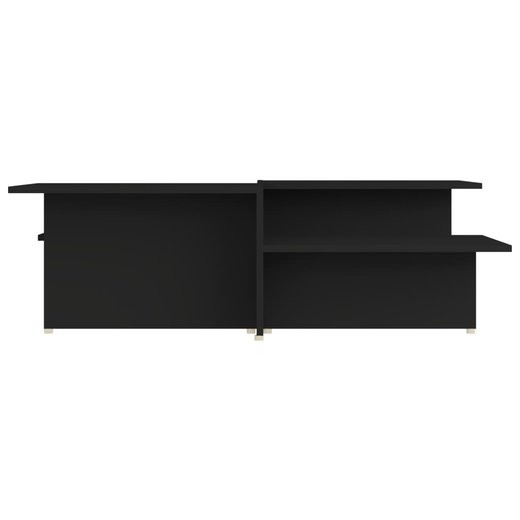 Couchtische 2 Stk. Schwarz 111,5x50x33 cm Spanplatte