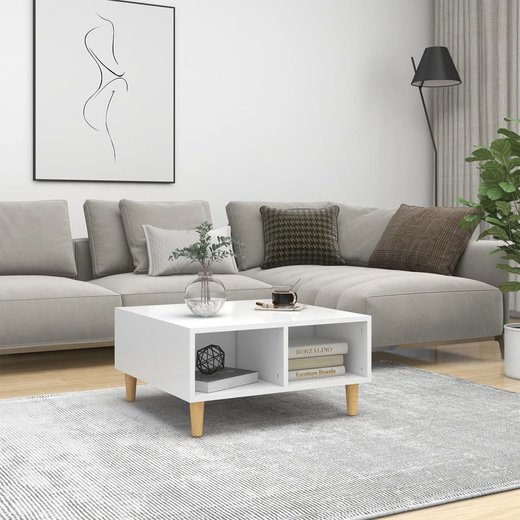 Couchtisch Wei 60x60x30 cm Spanplatte