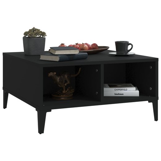 Couchtisch Schwarz 60x60x30 cm Spanplatte
