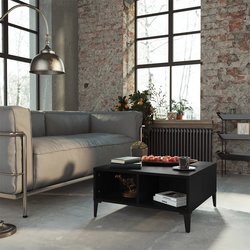 Couchtisch Schwarz 60x60x30 cm Spanplatte