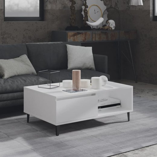 Couchtisch Wei 90x60x35 cm Spanplatte