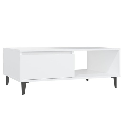 Couchtisch Wei 90x60x35 cm Spanplatte