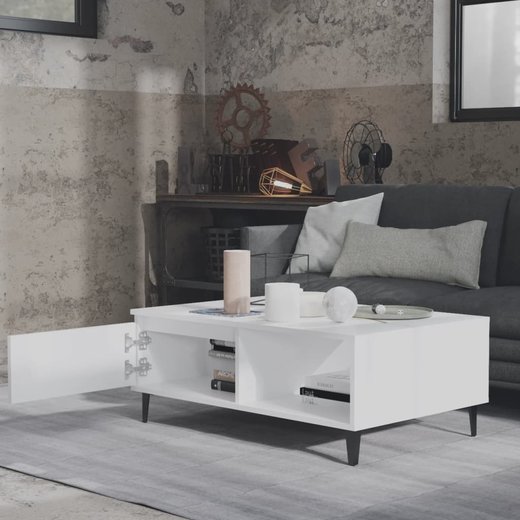 Couchtisch Wei 90x60x35 cm Spanplatte
