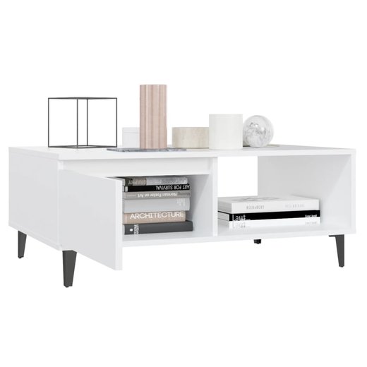 Couchtisch Wei 90x60x35 cm Spanplatte