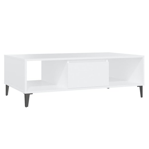 Couchtisch Wei 103,5x60x35 cm Spanplatte