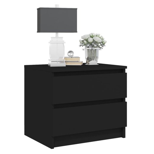 Nachttisch Schwarz 50x39x43,5 cm Spanplatte