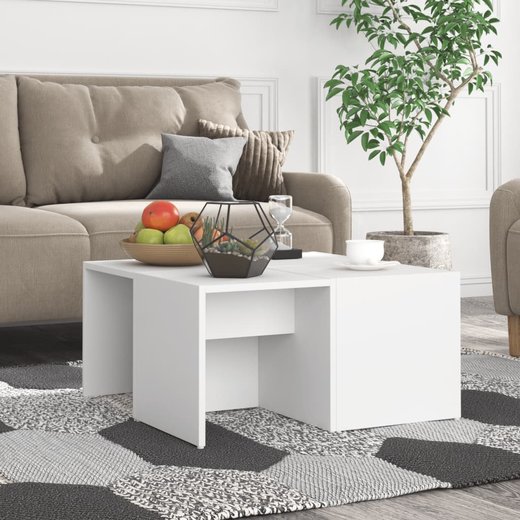 Couchtische 4 Stk. Wei 33x33x33 cm Spanplatte