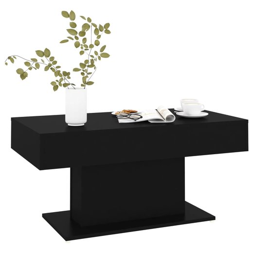 Couchtisch Schwarz 96x50x45 cm Spanplatte
