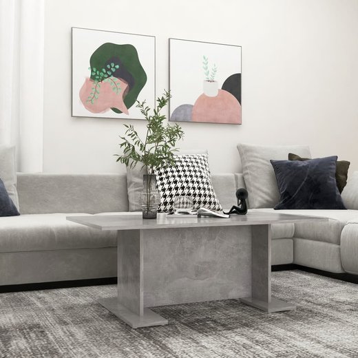 Couchtisch Betongrau 103,5x60x40 cm Spanplatte