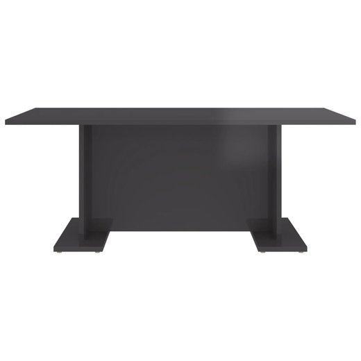 Couchtisch Hochglanz-Grau 103,5x60x40 cm Spanplatte