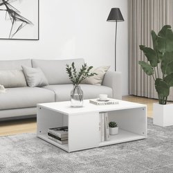 Couchtisch Wei 90x67x33 cm Spanplatte