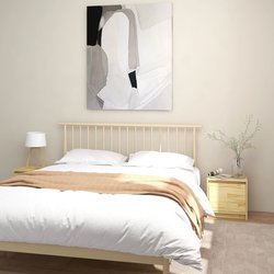 Nachttische 2 Stk. 40x30,5x40 cm Massivholz Kiefer