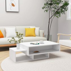 Couchtisch Wei 105x55x32 cm Spanplatte