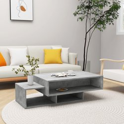 Couchtisch Betongrau 105x55x32 cm Spanplatte